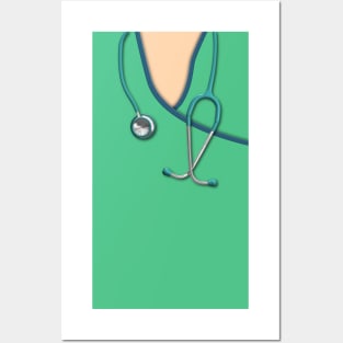 Green Medical Scrubs Posters and Art